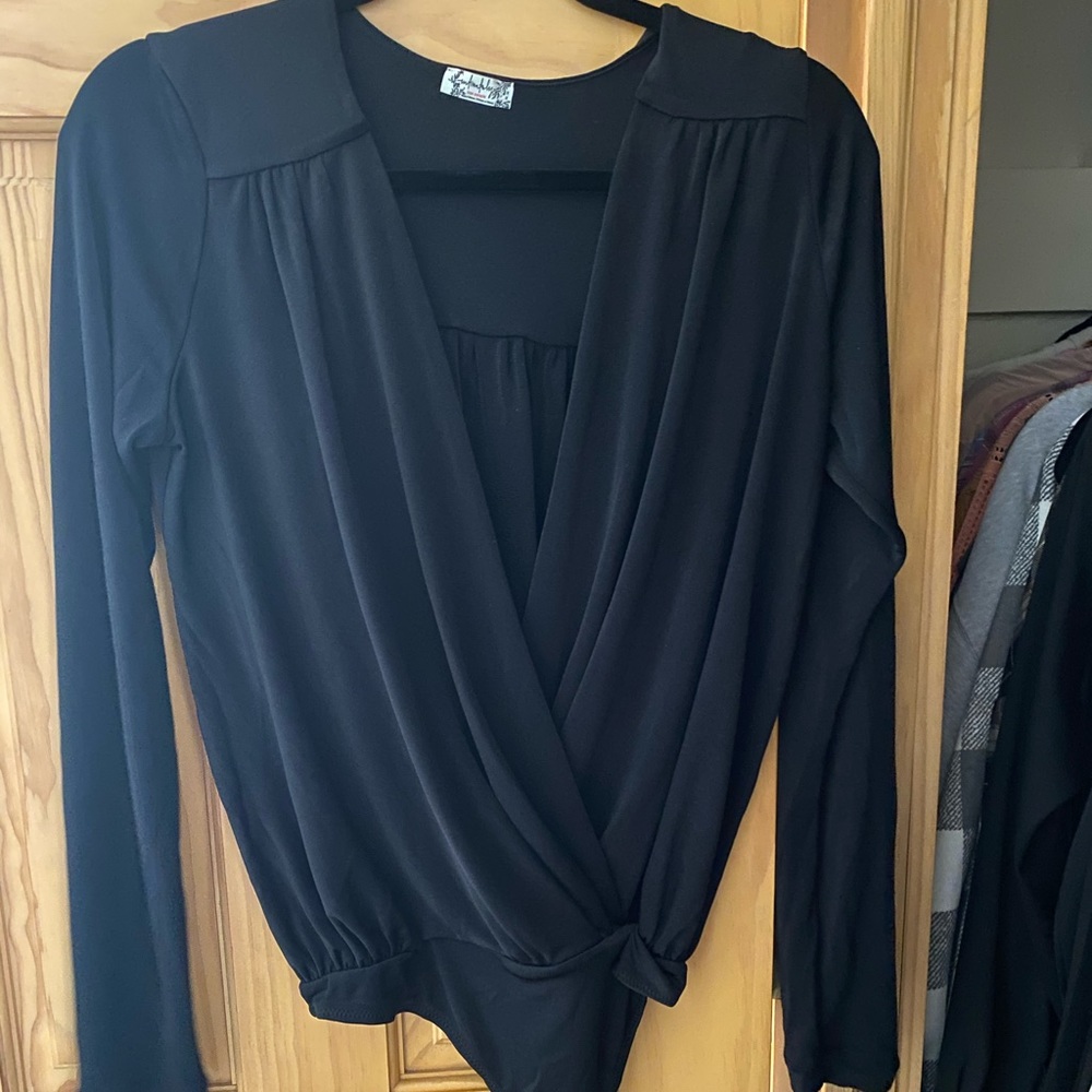 Free People Turnt Crossover Bodysuit